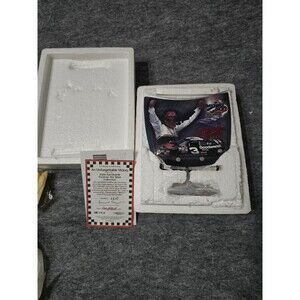 Dale Earnhardt "An Unforgettable Victory" hood plaque w/stand. #507